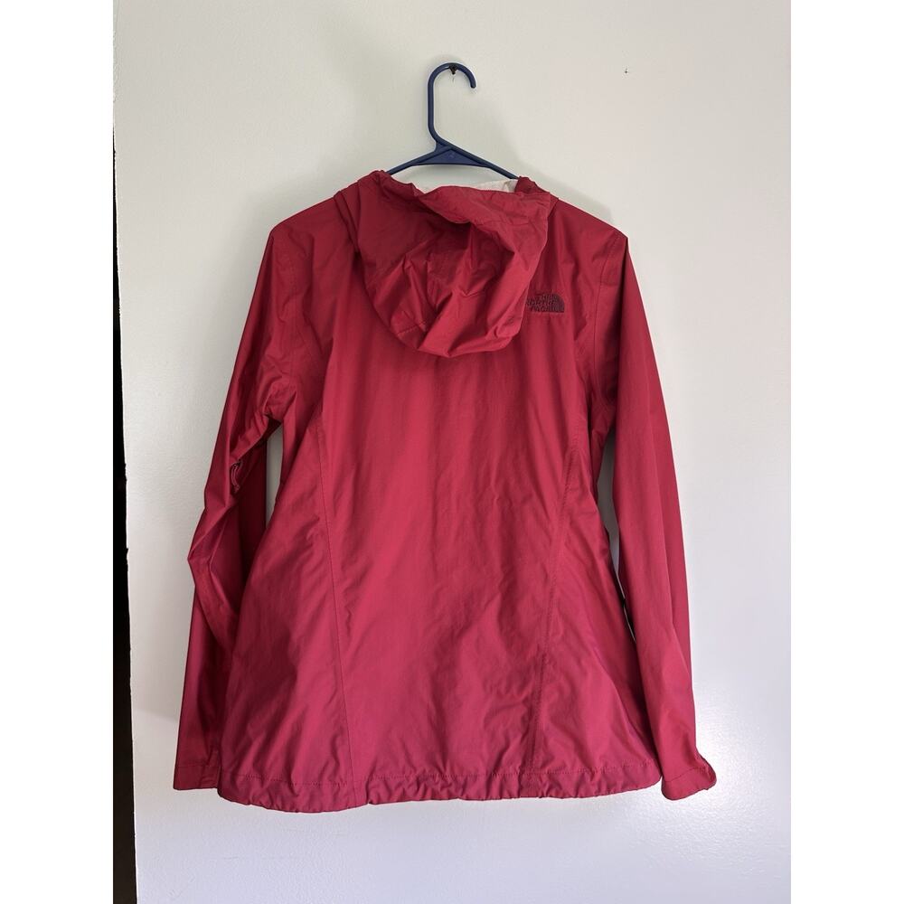 The North Face DryVent Jacket Womens Medium Raspberry Pink Hooded Windbreaker - Picture 8 of 9